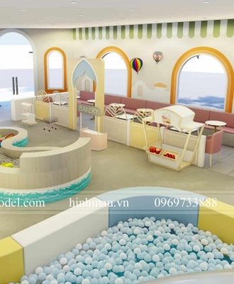 Thiết kế khu vui chơi trẻ em trong nhà chuyên nghiệp, an toàn