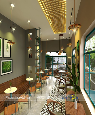 Thiết kế quán cafe nhà ống tại TP.Hồ Chí Minh và các tỉnh lân cận 