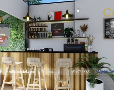 Thiết kế quán cafe CIC phong cách scandinavian P1