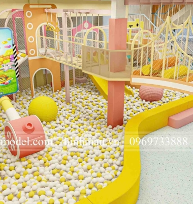 Công trình thiết kế thi công kids cafe Happy House 450m2 tại Đồng Tháp