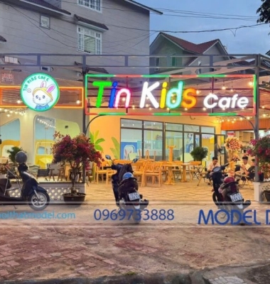 Thi công quán Tin Kids Cafe 450m2 tại Vũng Tàu
